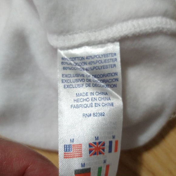 Champion Girls Tie Dye Script Logo Hoodie Size M White Fleece Sweatshirt New - Picture 8 of 8